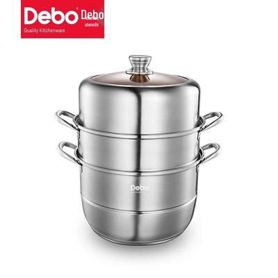 Двухъярусная пароварка Debo из нержавеющей стали 304
