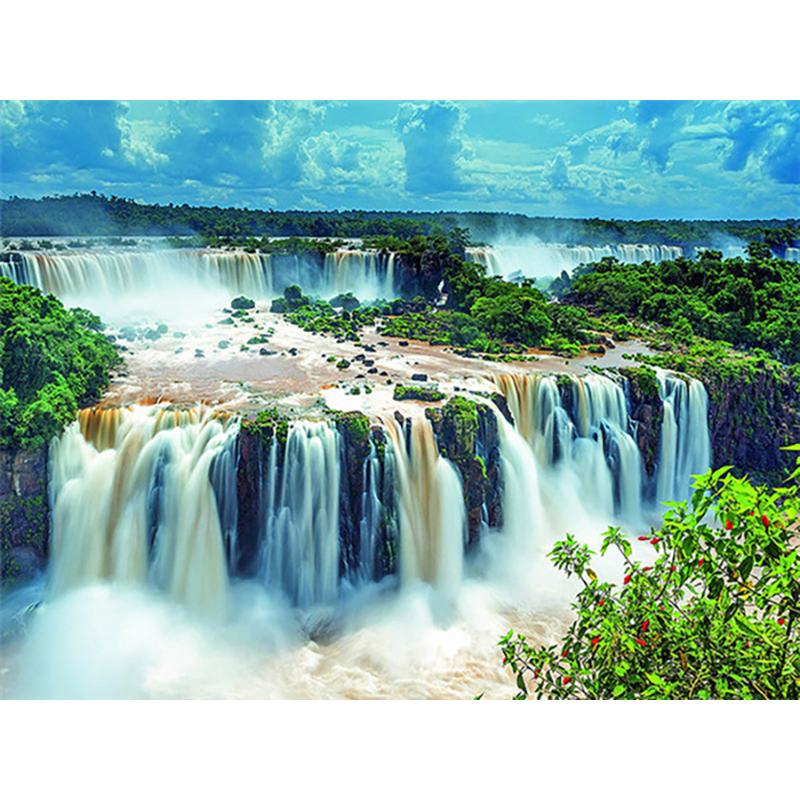 DIY 5D алмазная живопись водопад пейзаж ремесло полная круглая смола Алмазная вышивка крестиком горное настенное искусство