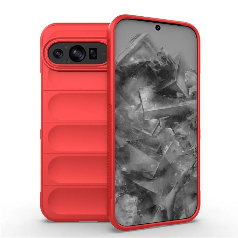 Чехол для Google Pixel 9 Pro XL, задняя крышка, мягкий силиконовый чехол, противоударный, защита от падений, чехлы для телефонов Funda Coque