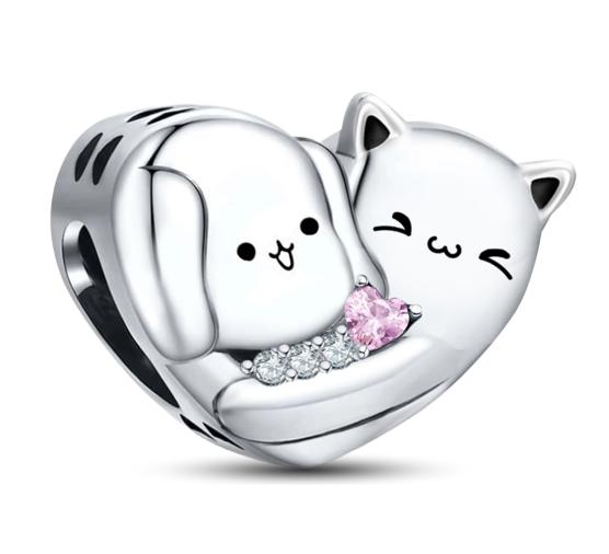 Новый медный разделитель-стрекоза, милые шармы-щенки, бусины-животные, подходят для изготовления браслетов своими руками, подарок персонализированных украшений