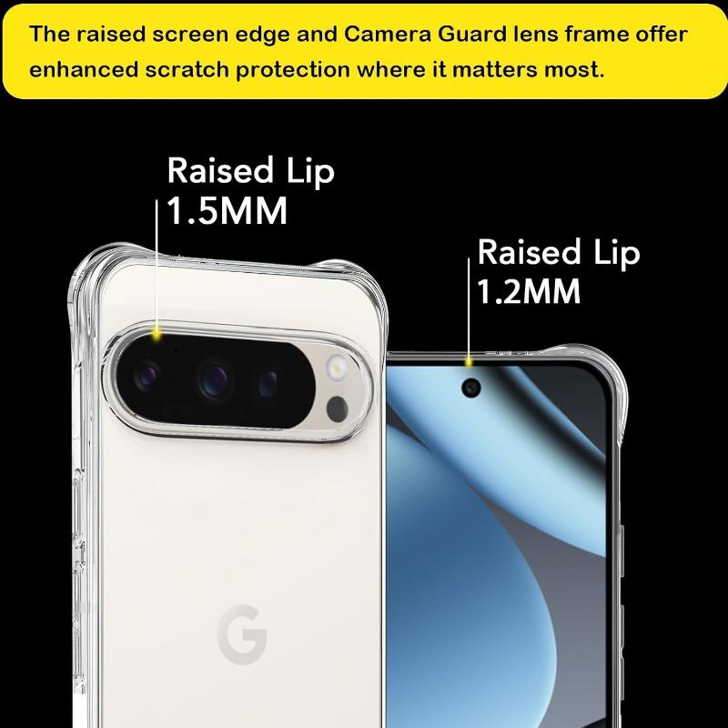 Прозрачный чехол из ТПУ для Google Pixel 10 Pro XL 10 9 8 7 5G Защитная крышка Четыре угла Противоударный бампер Coque Fundas