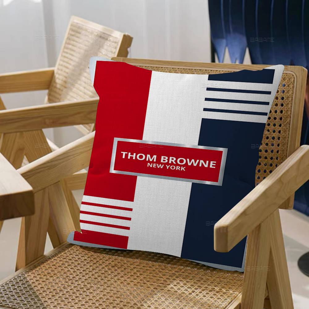 Fashion Brand TThom BBrown Personalized Pillow Cover Kids Bedroom Wild Party Decor Pillowcase Kid Birthday Shower Gift