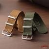 Ribbed Nylon Watchband Woven Nylon Watch Strap 18mm 20mm 22mm for Military Watch Band Bracelets for Omega Watchband Accessories