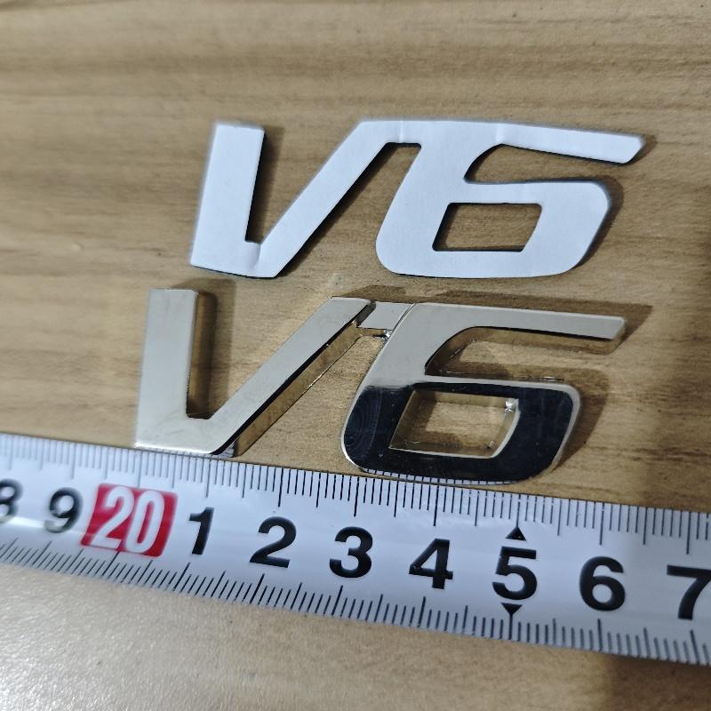 BXK3 ABS Plastic Chrome 3.5 V6 Letters for honda corsstour Car Fender Door Sticker Emblem Badge Logo 3D