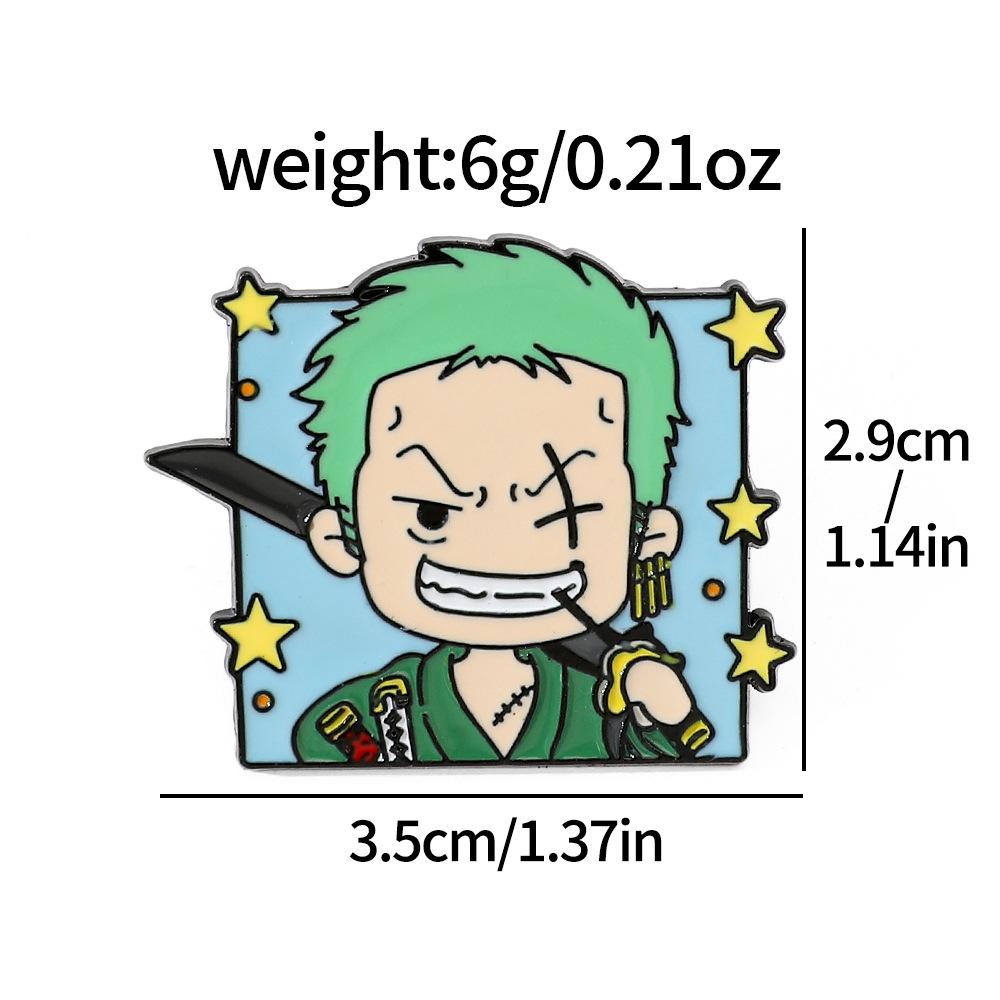 191 Штука Брошь ONE PIECE Металлический значок Riman Пираты Луффи Пины и аксессуары One Piece