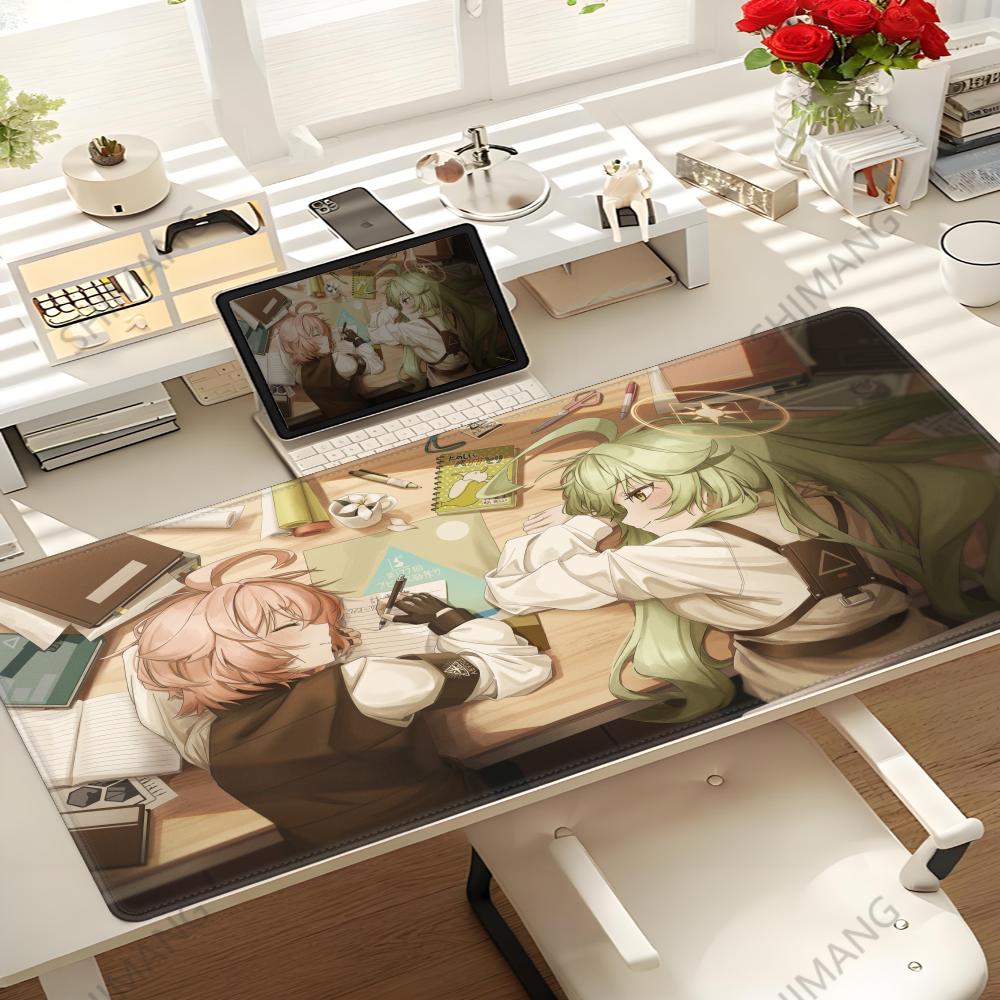 Cartoon Game Blue Archive Mousepad Hd Printing Computer Gamers Locking Edge Nonslip Mouse Pad Xxl90x40cm Keyboard Pc Desk Pad