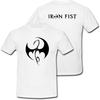Белая футболка с логотипом Iron Fist Дэнни Рэнд, Джессика Джонс, Люк Кейдж