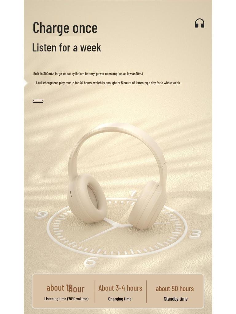 Hot-Selling Wireless Over-Ear Bluetooth Headphones with Ultra-Long Battery and Noise Cancelling