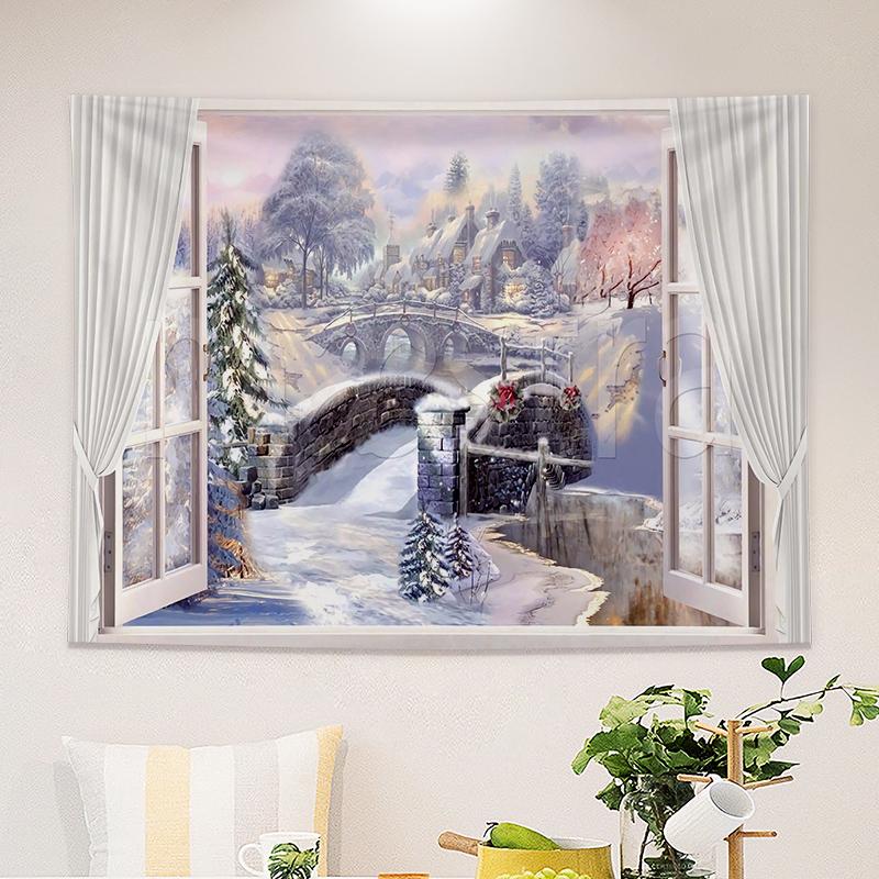 Домашний декор, фреска, гобелен на окно, комната, спальня, декор Kawaii, декор комнаты, гобелен, настенный гобелен, макрама
