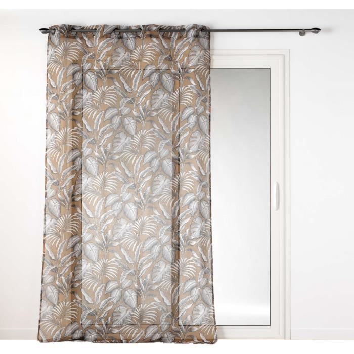 Voilage - Cabanas - Sable - 140 x 240 cm - 100% polyester - Œillets métalliques