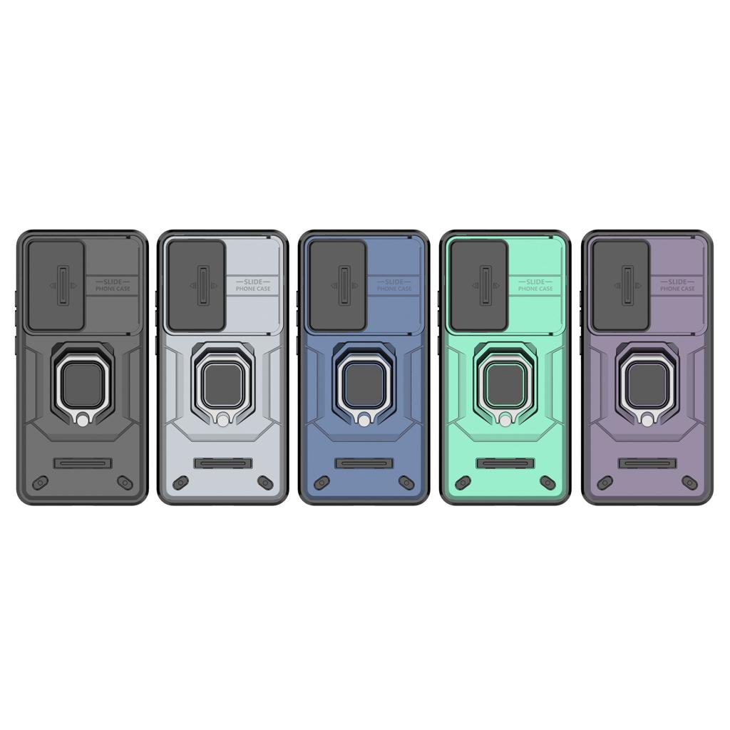 Для Xiaomi Poco X7 Pro 5G/Redmi Turbo 4 5G Чехол PC+TPU Подставка Защита телефона с крышкой для объектива