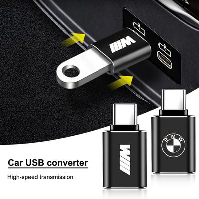 Автомобильный зарядный адаптер Конвертер TypeC в USB Автоаксессуары Для BMW E90 E60 E46 E39 F30 F10 E87 X3 X4 X5 X6 X7 X1 G30 G20 Z3 Z4