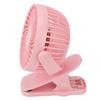 Clip On Fan ABS 720 Degree 3 Gears Noiseless USB Battery Powered Mini Fan for Desktop Office