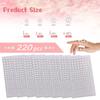 220pcs Mix 3/4/5/6mm Hair Pearls Stick On Self Adhesive Pearls Stickers Face Pearls For Hair Face Makeup Nail DIY Crafts