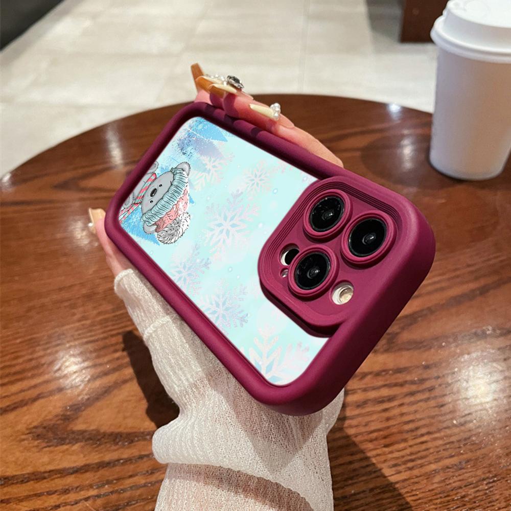 N116 Счастливого Рождества С Новым годом арт Мягкие чехлы для телефонов Angel Eyes для iPhone 16 15 14 13 11 Pro Max 8 7 6s Plus 12 mini XR XS Max Противоударный чехол