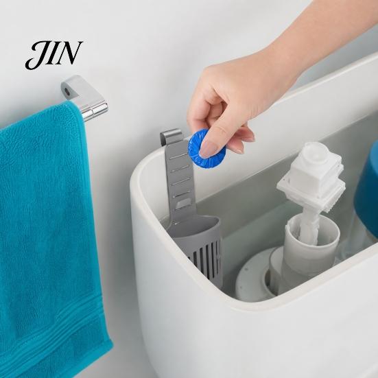 In-tank Bleach Dispenser Toilet Tank Tablet Holder, Adjustable Hanging Controlled Dispenser, with Rustproof Flexible Plastic Cleaning Basket