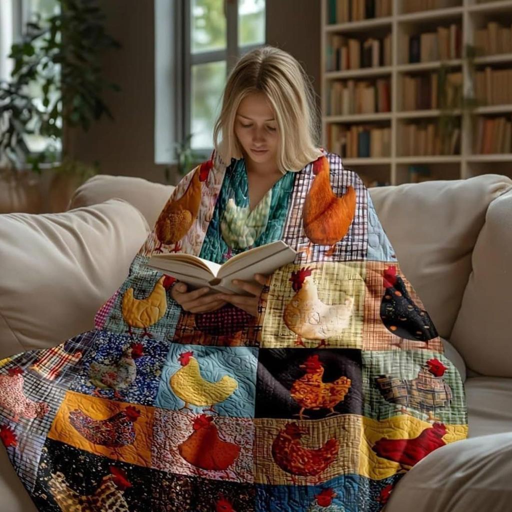 Одеяло с принтом курицы, мягкое, складное, дышащее, стеганое, плед, милый животный узор, одеяло для кровати, дивана, для дома, спальни, рождественские подарки
