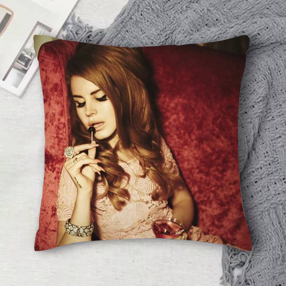 lIana del rey Doublesided Printed Square Decorative Cushion Cover for Sofa Living Room Home Decor