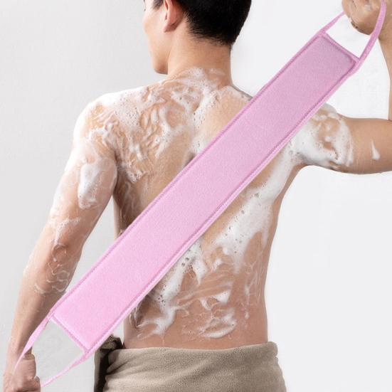 Банное полотенце, гладкая салфетка для пилинга кожи со встроенным шнурком, аппликатор для равномерного нанесения на спину, блестящий аксессуар для ванны