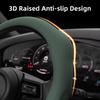Подходит для Citroen Чехол на руль из перфорированной кожи C3 C4 X Berlingo C5 Aircross Jumper SpaceTourer Ami X Красный Черный
