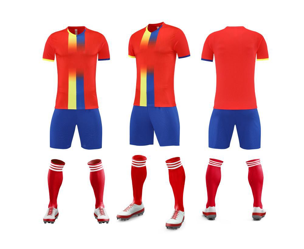 Football Uniform Suit Short Sleeve Jersey Competition Training Quick-Drying Sports World Cup Fan Version Team