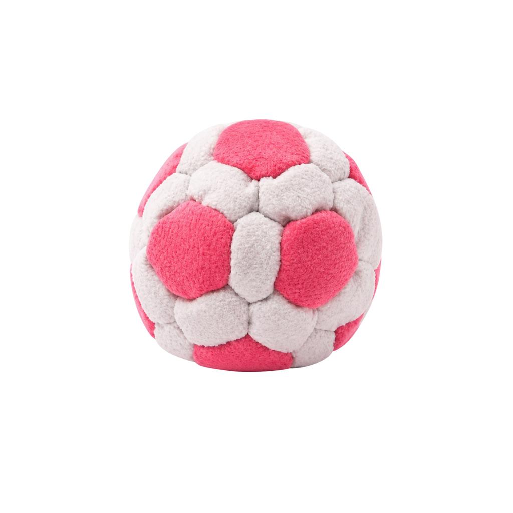 Soft Handmade Footbag Sacks Soccer Design Colorful Crochet Footbag Handmade Knitted Bean Bag for Playground Activities