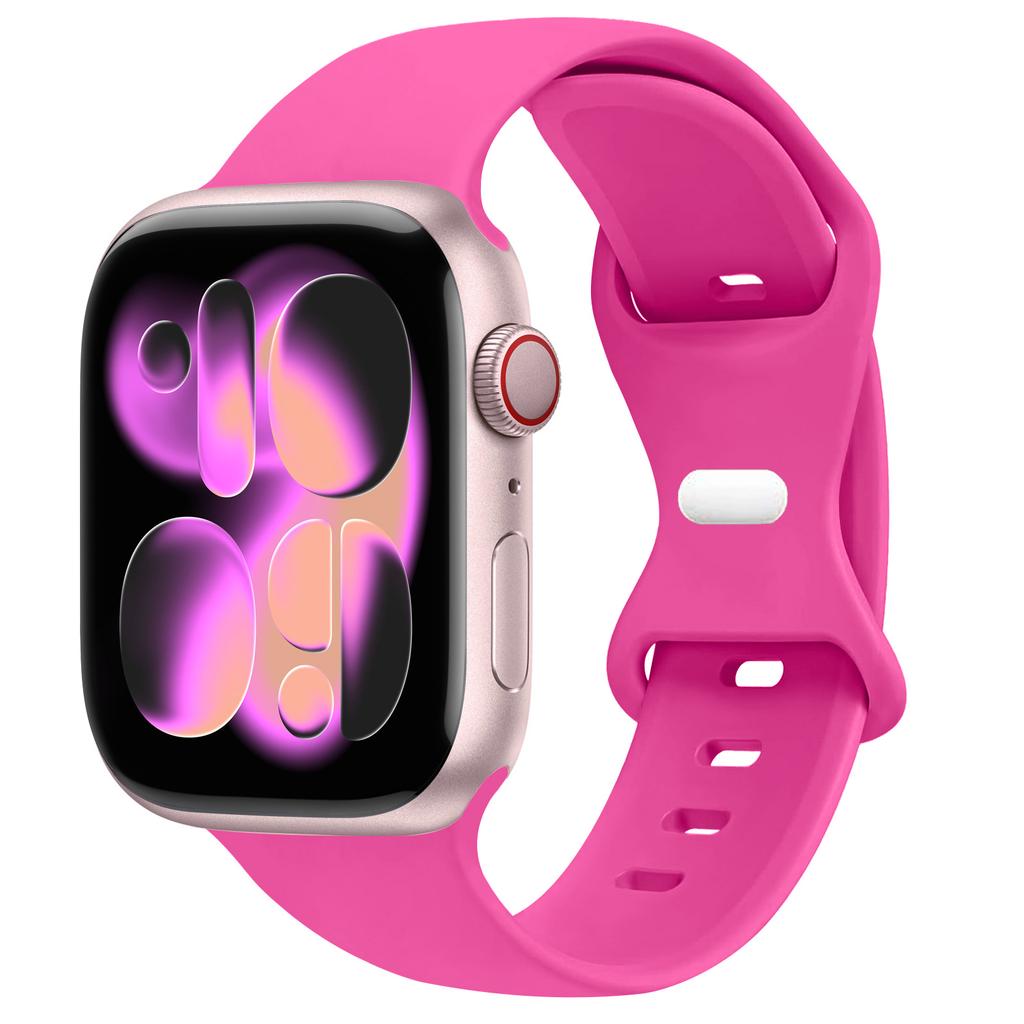 Спортивный силиконовый ремешок для Apple Watch Bands 40мм 44мм 46мм 45мм 41мм 49 42мм Correa Браслет iWatch серия 10 11 9 8 7 ultra 3 SE