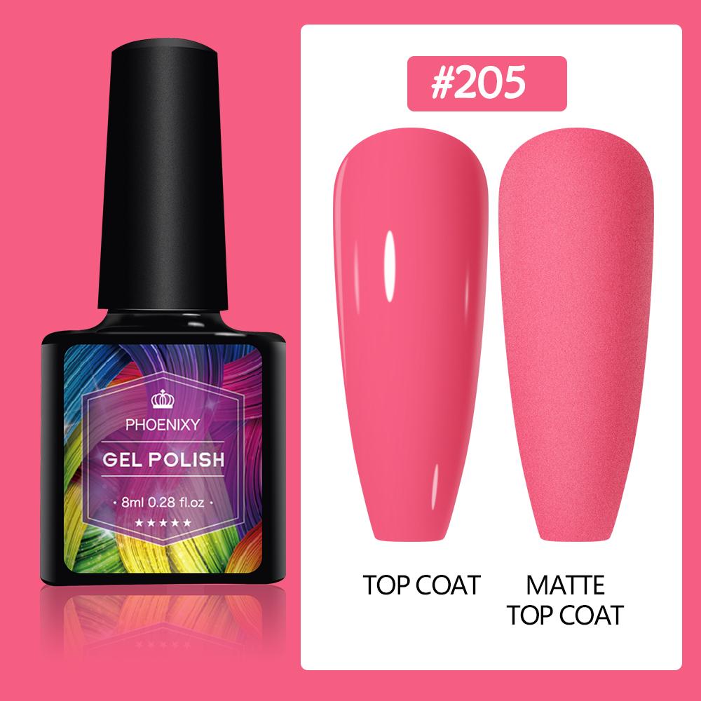 PHOENIXY 8 мл гель-лак для ногтей, полуперманентный гель, блестящий гель, отмачиваемый блестящий стартовый набор, маникюрный набор для маникюрного салона