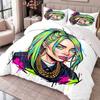 Billie Eilish 3Pcs Bedding Set Duvet Cover With Two Pillowcases For Bedroom Home Decoration