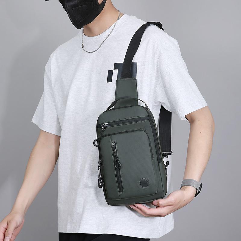 Унисекс Многофункциональная сумка через плечо - Водостойкий нейлоновый слинг на грудь с организационными карманами