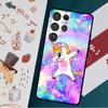 Чехол с изображением мультяшного радужного единорога для Samsung Galaxy S23 S21 S22 Ultra Plus S20 FE Note 20 Note 10 S8 S9 S10 Plus