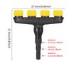 Yellow Four-Head Drip Irrigation Sprinkler Head Garden Watering Device Efficient Agricultural Supply Spray Nozzle for Plants