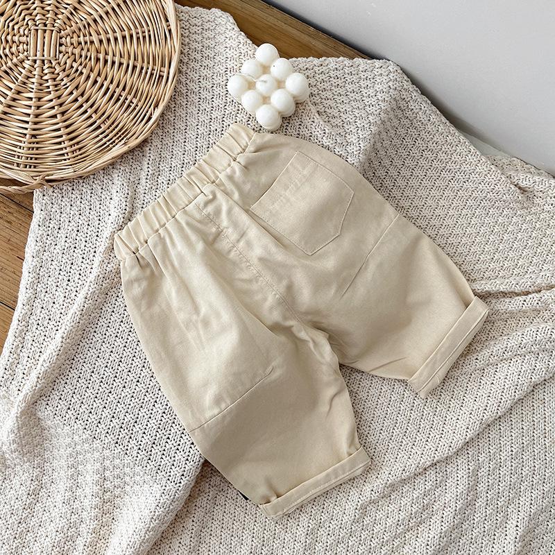 Korean Style Autumn Casual Pants for Infants and Toddlers - Trendy Boys' Long Pants