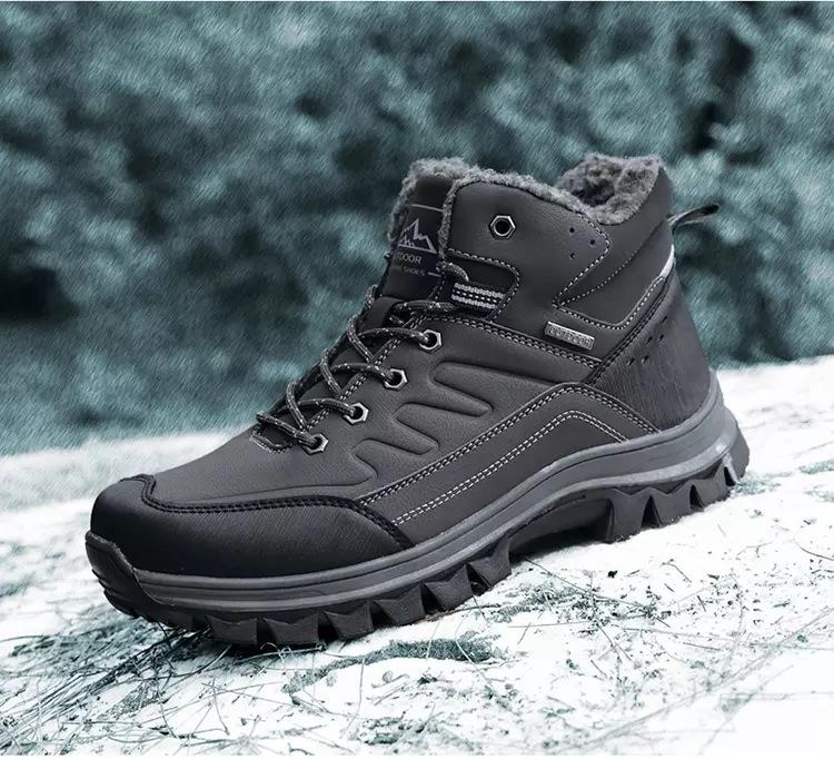 Зимние ботинки мужские кожаные повседневные туфли для кемпинга на открытом воздухе водонепроницаемые рабочие инструменты мужские ботинки кроссовки Botas