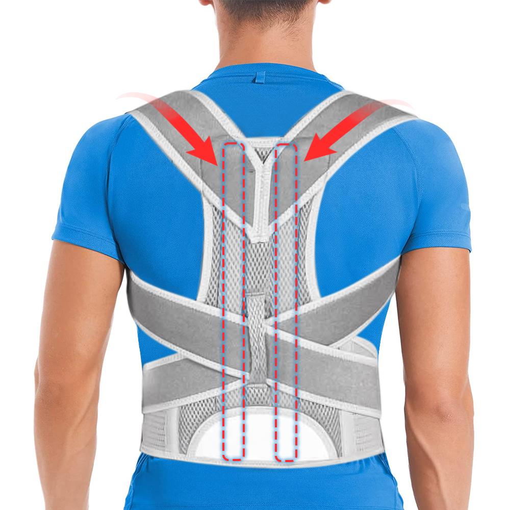 1Pcs Posture Corrector for Women and Men, Adjustable Back Brace, Breathable Back Support Straightener, Providing Pain Relief