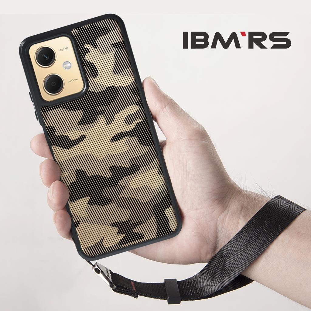 (Comes with Wrist Strap)ibmrs for Xiaomi Note12/12R Pro/POCO X5 5G Case,camouflage Lear Transparent Shell