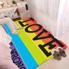LGBT Pride Flag Floor Mat Nordic Style Home Doormat Bathroom-Toilet Mats Bedroom Hotel Decor Mat