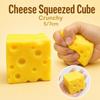 5/7cm Cheese Squeezed Cube Sound Effects TPR Fidget Toy Cheese Stress Ball  Children's Gifts