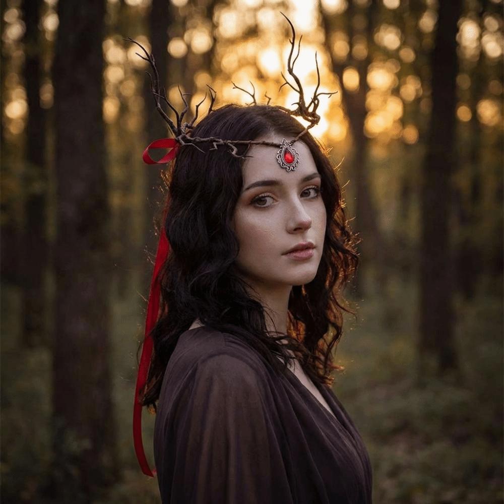 Лоза Эльф Диадема Фэнтези Головной убор Феи Корона Эльфа Феи Лесная Свадьба