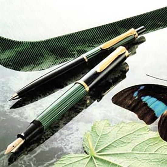 Pelikan Fountain Pen EF Extra Fine Souverän Green Stripe M800 Imported Product