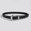 Элегантный женский ремень из искусственной кожи с пряжкой в виде восьмерки для повседневного офисного использования