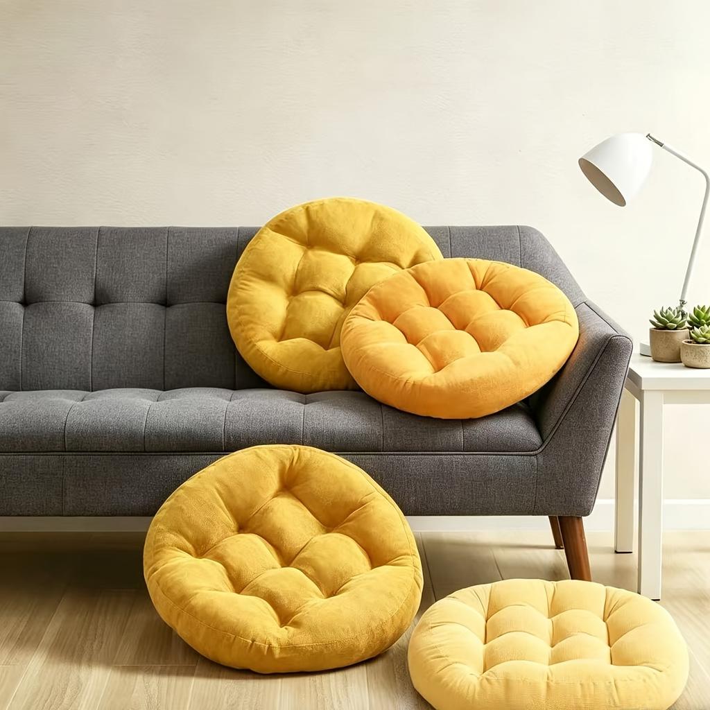 Japanese-style floor cushion, outdoor cushion, thickened round meditation cushion, yoga cushion, comfortable and resilient