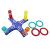 Inflatable Pool Ring Toss Game Pool Floats Toys Games Set with 4pcs Hoop and Inflator Water