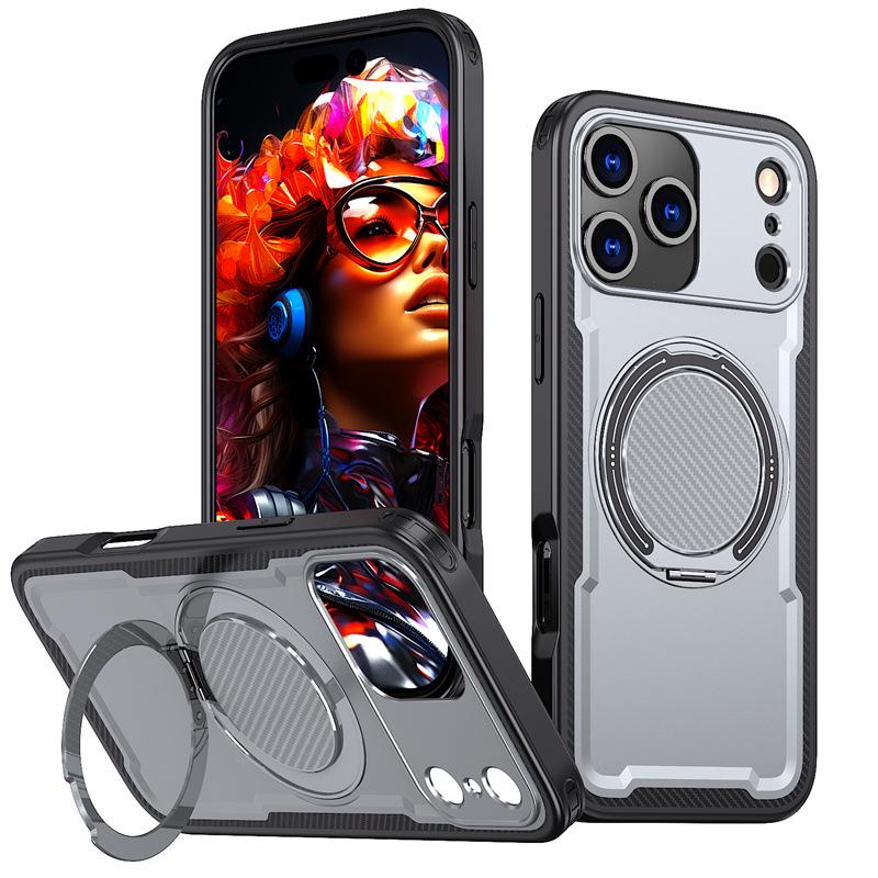 Магнитный держатель Ударопрочный чехол для телефона для iPhone 17 Pro Max, Совместим с моделями iPhone 17/16/15/14/13