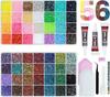 3 мм Желейные стразы смешанных AB цветов для DIY-дизайна ногтей, декора одежды и телефона