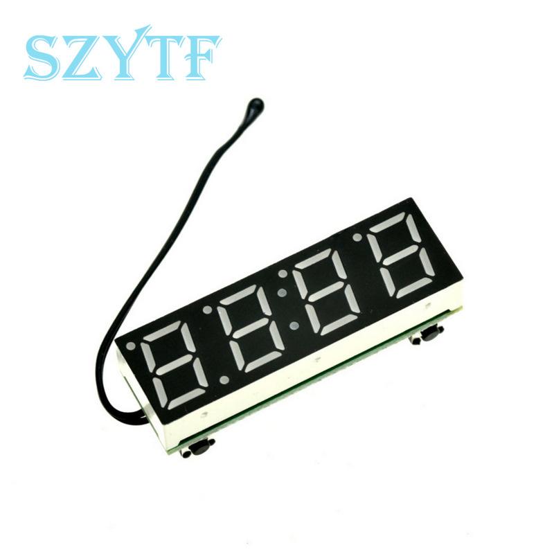 Светодиодный модуль RX8025T Цифровые часы Температура Напряжение DIY Время/Термометр/Вольтметр DC 5-30V Для Arduino