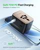 and MOMAX PD 70W GaN Fast Charging Power Converter for International Simultaneous Charging of 7 3 PD 2 QC 2 AC 2 AC International Outlets Worldwide