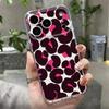 Яркий чехол с леопардовым принтом для iPhone 17 Pro Max Чехол iPhone 16 Pro Max 15 14 13 11 17E Ударопрочный Прозрачный Мягкий ТПУ Силиконовый Чехол