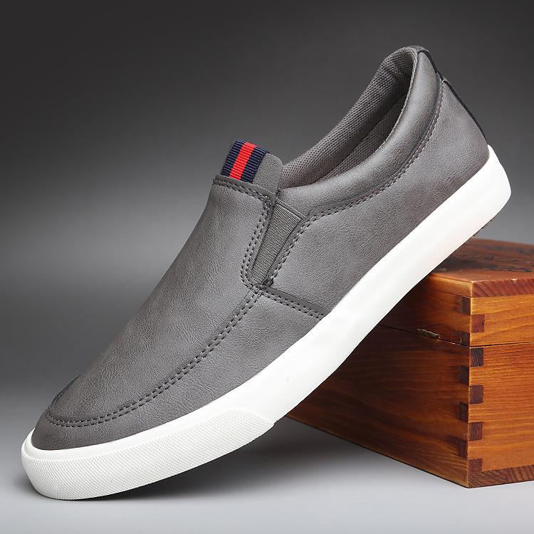 Новые весенние и осенние повседневные мужские туфли из искусственной кожи, трендовая корейская версия, ленивые туфли, нескользящие мокасины, мужские кроссовки Zapatos