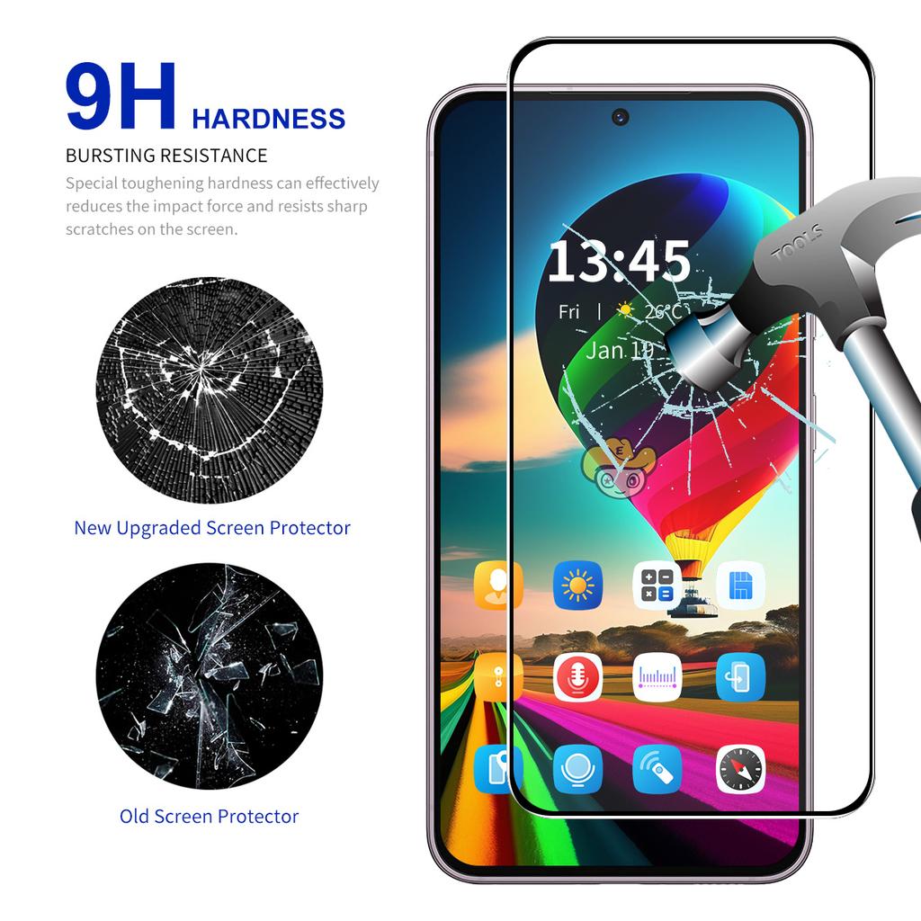 For Oppo Reno14 F 5G Screen Protector 9H Silk Printing 0.26mm Tempered Glass